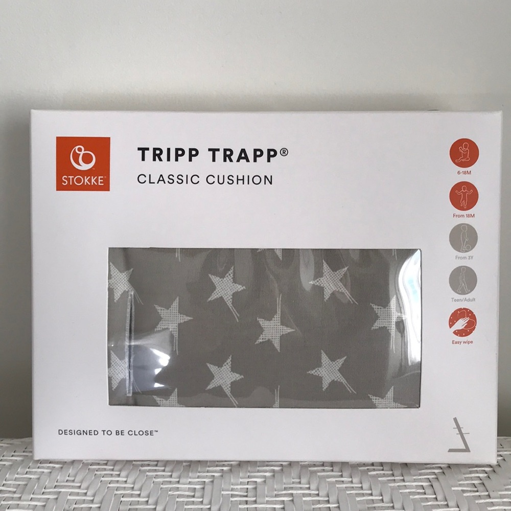 Stokke Tripp Trapp classic cushion in gray star